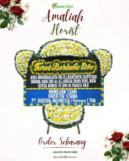 Papan Bunga Duka Mawar